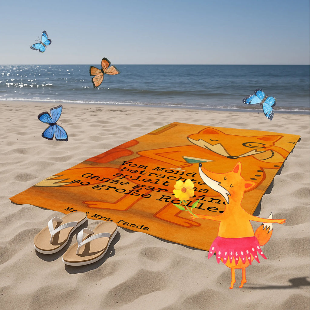 Badehandtuch Fuchs Lord Design Duschtuch, Badetuch, Strandtuch, Saunatuch, Kinder Handtuch, Fuchs, Füchse, tröstende Worte, Spruch lustig, Liebeskummer Geschenk, Motivation Spruch, Problemlösung