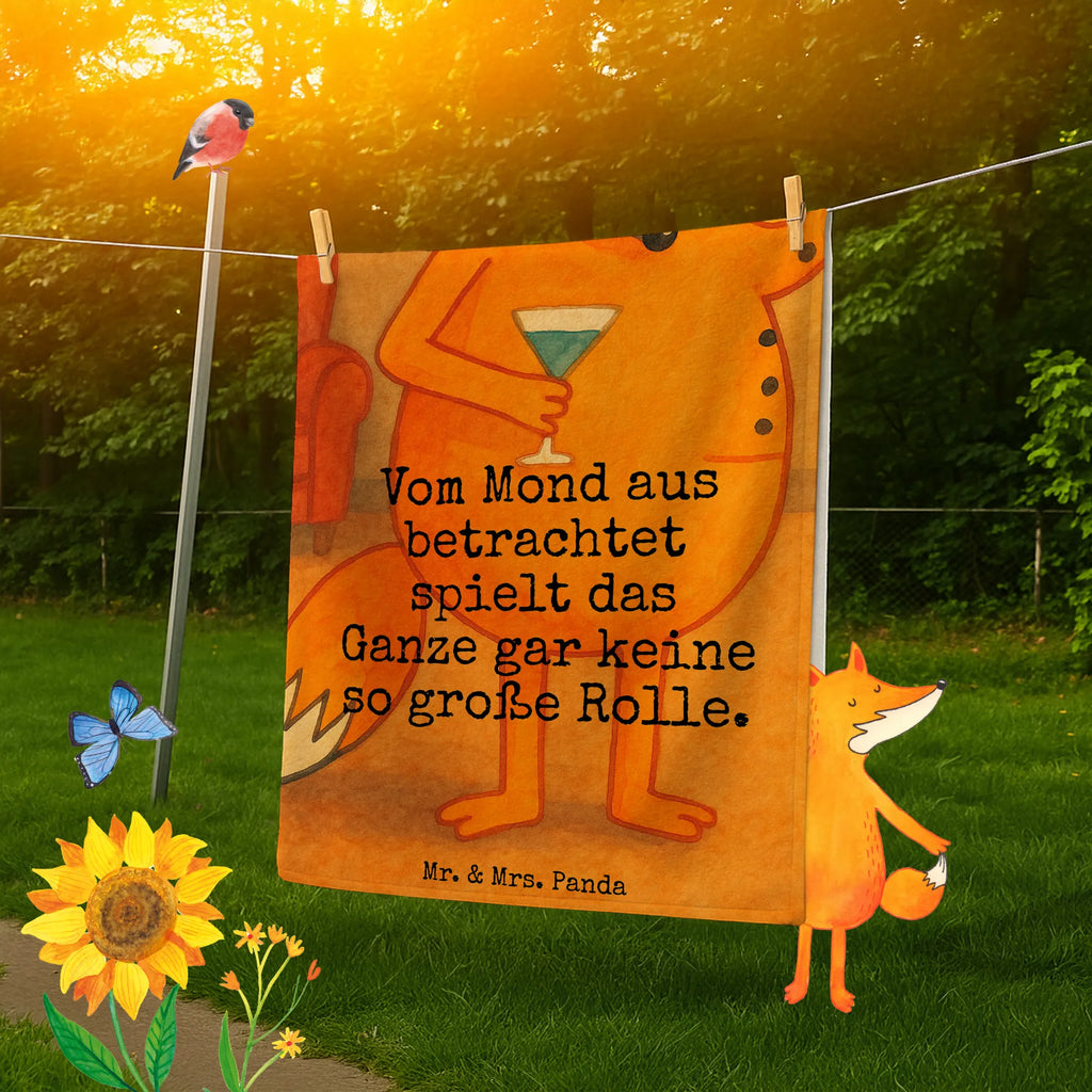 Badehandtuch Fuchs Lord Design Duschtuch, Badetuch, Strandtuch, Saunatuch, Kinder Handtuch, Fuchs, Füchse, tröstende Worte, Spruch lustig, Liebeskummer Geschenk, Motivation Spruch, Problemlösung