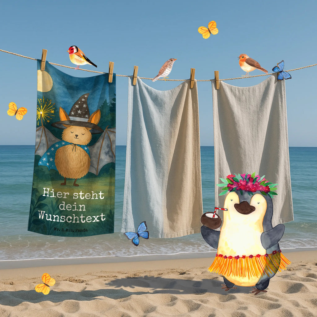 Personalized Bath Towel bat wizard Design Kinder Handtuch mit Namen, Saunatuch mit Namen, Strandtuch mit Namen, Badetuch mit Namen, Personalisiertes Badetuch, Duschtuch mit Namen, Personalisiertes Handtuch, Tiermotive, Gute Laune, lustige Sprüche, Tiere, Frauen, Magier, Zauberer, Fledermäuse, Fledermaus, reinsteigern