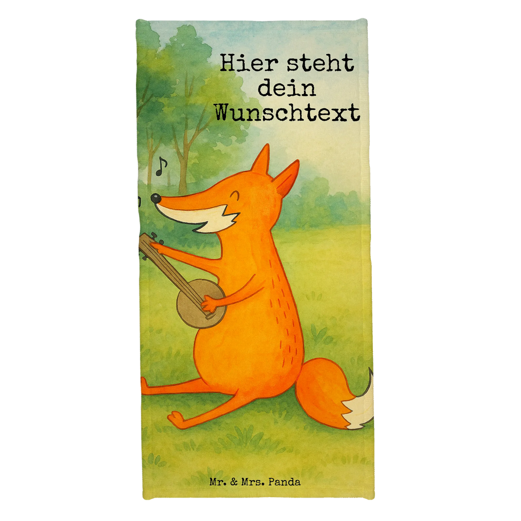 Personalized Bath Towel Fox guitar Design Personalisiertes Handtuch, Strandtuch mit Namen, Saunatuch mit Namen, Badetuch mit Namen, Duschtuch mit Namen, Kinder Handtuch mit Namen, Personalisiertes Badetuch, Fuchs, Gitarre, Musikerin, Füchse, Musik Spruch, Sänger, Geschenk Musiker, Sängerin