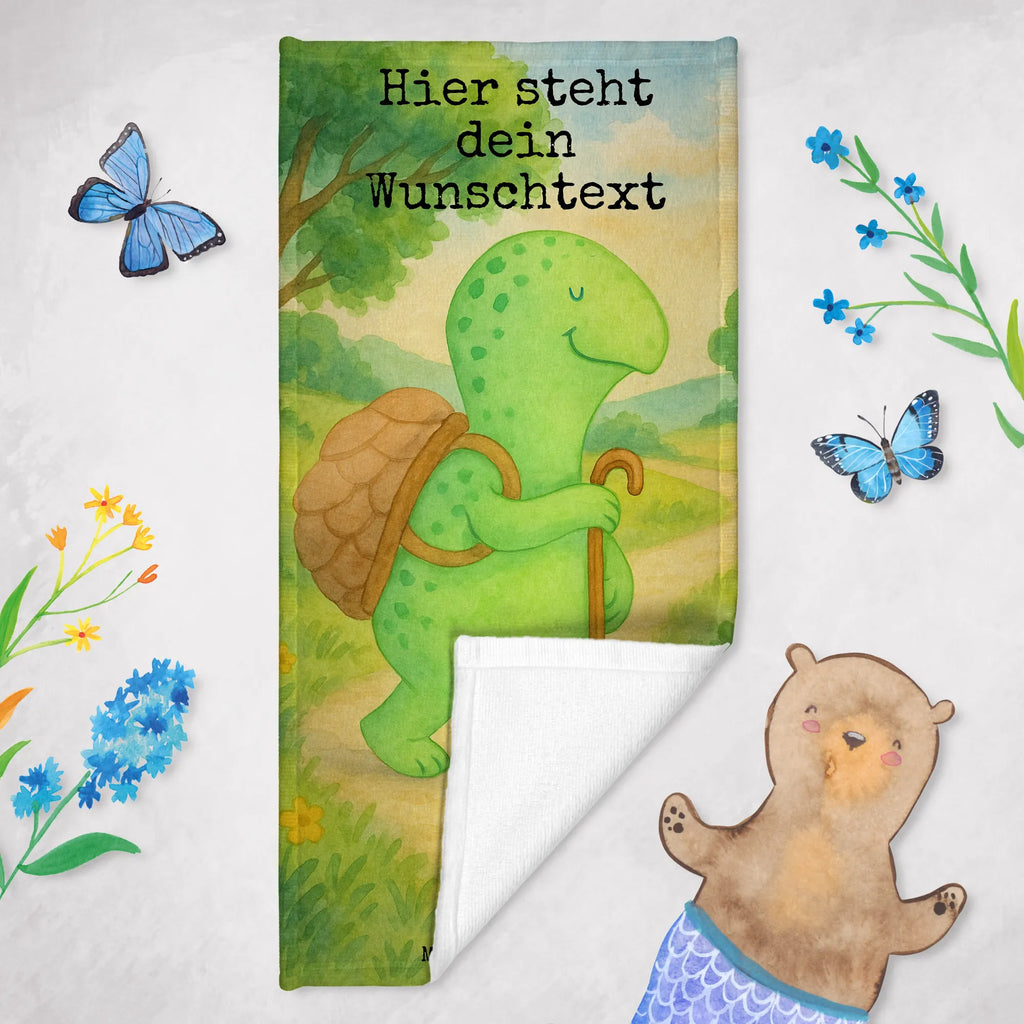 Personalized Bath Towel tortoise walker Design Saunatuch mit Namen, Kinder Handtuch mit Namen, Duschtuch mit Namen, Personalisiertes Badetuch, Personalisiertes Handtuch, Badetuch mit Namen, Strandtuch mit Namen, Schildkröte, Motivationsspruch, Neuanfang, Motivationssprüche, Schildkröten, Motivation