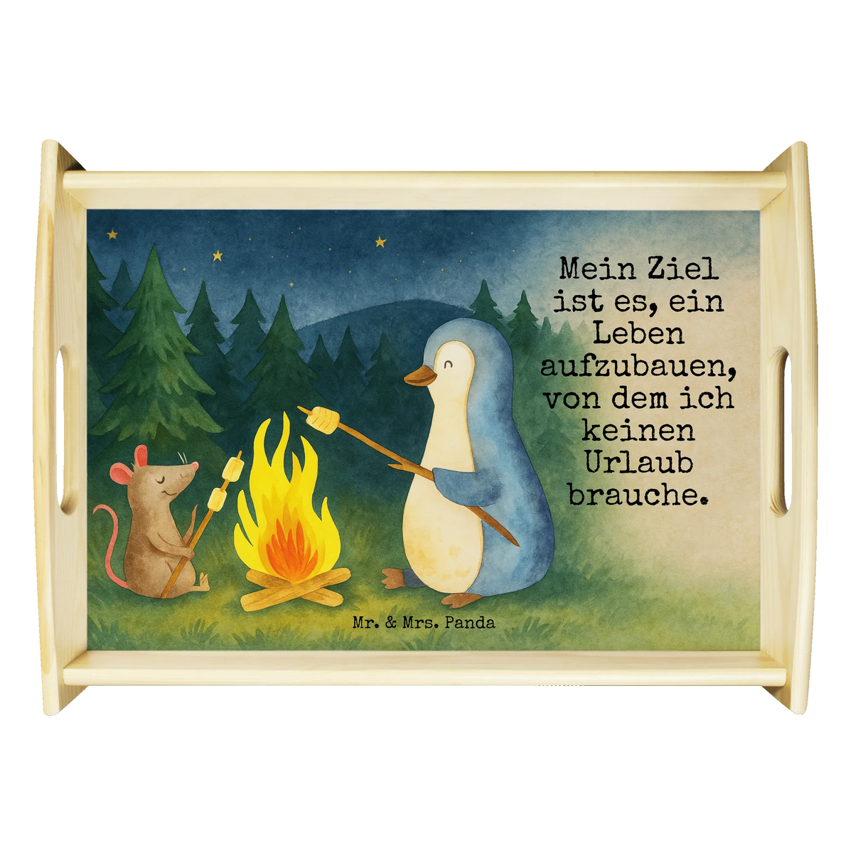 Serving tray Penguin campfire Design North Pole, Penguins, campfire, work, life motivation, everyday office life, new start, penguins, life motto, fire, mouse