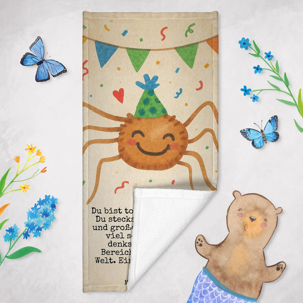Badehandtuch Spinne Agathe Party Design Duschtuch, Badetuch, Strandtuch, Saunatuch, Kinder Handtuch, Spinne Agathe, Spinne, Agathe, Videos, Merchandise, Selbstliebe, Wunder, Motivation, Glück