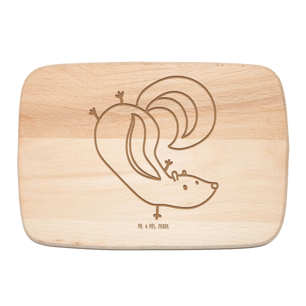 Serving board skunk handstand Schneidebrett, Frühstücksbrettchen, Holzbrett, Schneidebrett Holz, Küchenbrett, Frühstücksbrett, Stinktier, Skunk, Stinki, Stinker, Raubtier, Kind, verpielt, Wildtier, Spielplatz