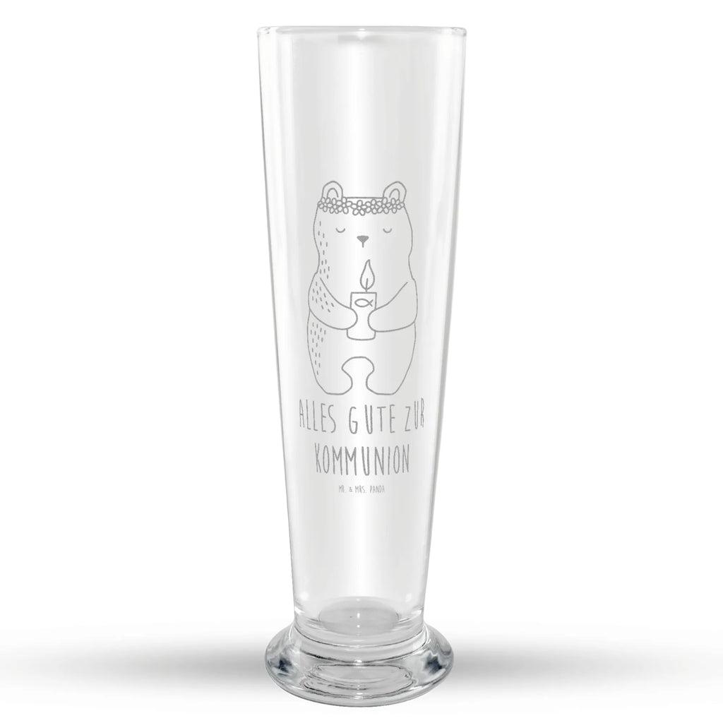 Weizenglas Bär Kommunion Weizen Glas, Weizenbierglas, Vatertag, Weizenglas, Weizenbier Glas, Bär, Teddy, Teddybär, katholisch, Gottes Segen, Kommunion, Taufkerze