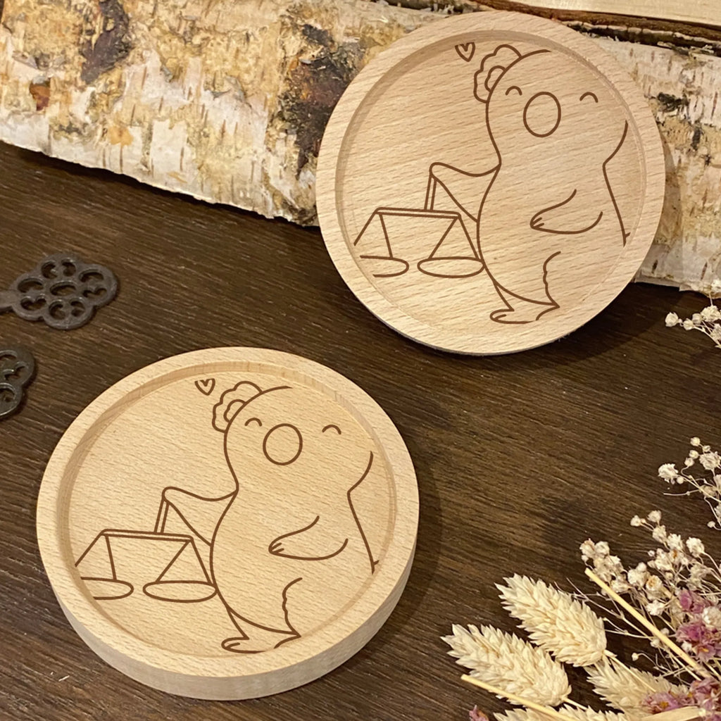 Wooden Coaster Scale Astrology constellations, birthdays, astrology, zodiac, date of birth, month of birth