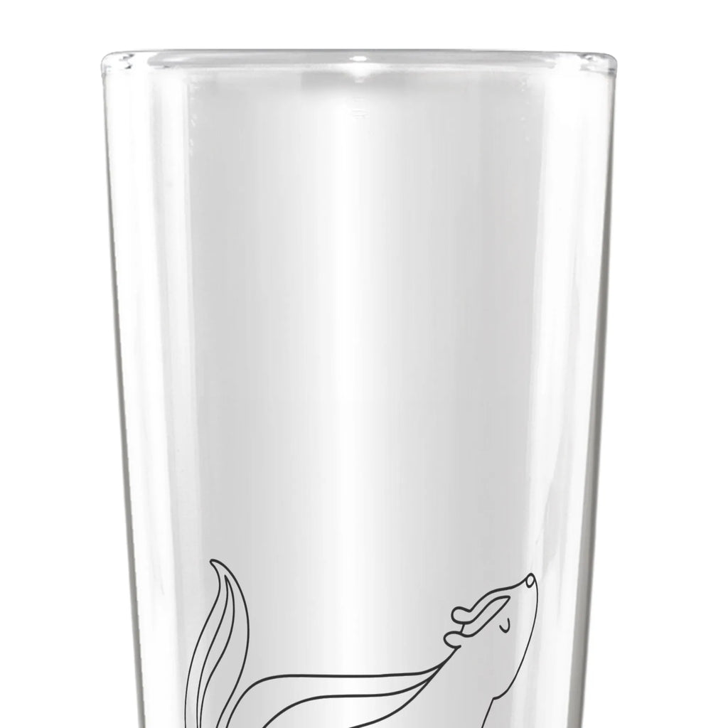 Personalized Beer Glass skunk yoga Skunk, Stinker, Wild animal, Live, Love, Namaste, Stinky, Predator, Yoga, Laugh