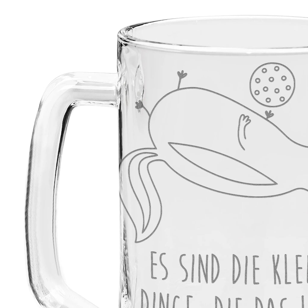 Engraved Beer Mug skunk ball Skunk, wisdom, playful, predator, stinky, wild animal, stinker, skunk
