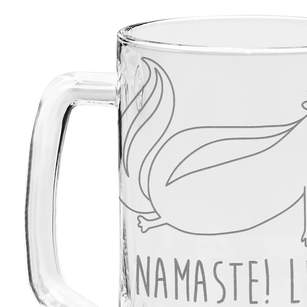 Engraved Beer Mug skunk yoga Skunk, Predator, Yoga, Love, Live, Namaste, Wild animal, Laugh, Stinker, Stinky