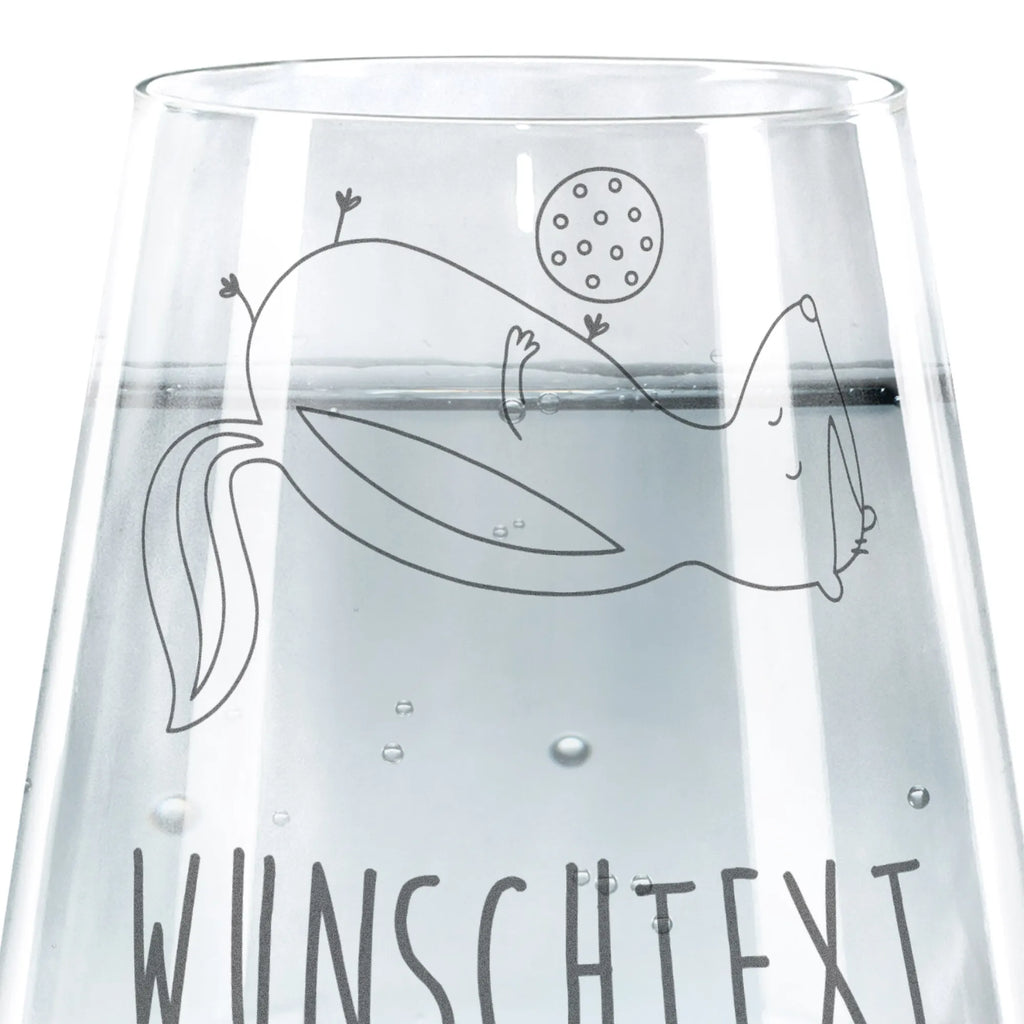 Personalized Drinking Glass skunk ball Skunk, wisdom, wild animal, stinky, skunk, stinker, predator, playful