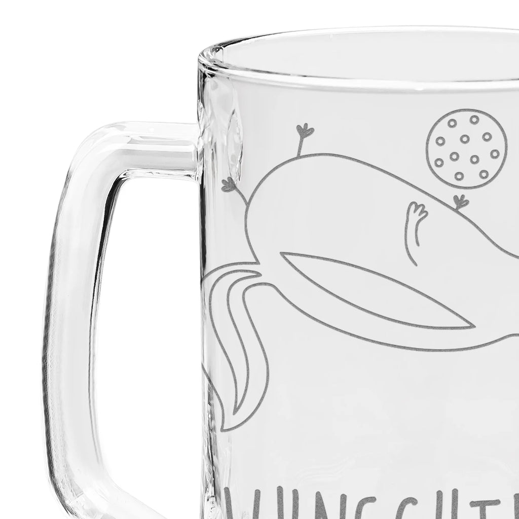 Personalized Engraved Beer Mug skunk ball Skunk, stinky, stinker, playful, wisdom, wild animal, predator, skunk