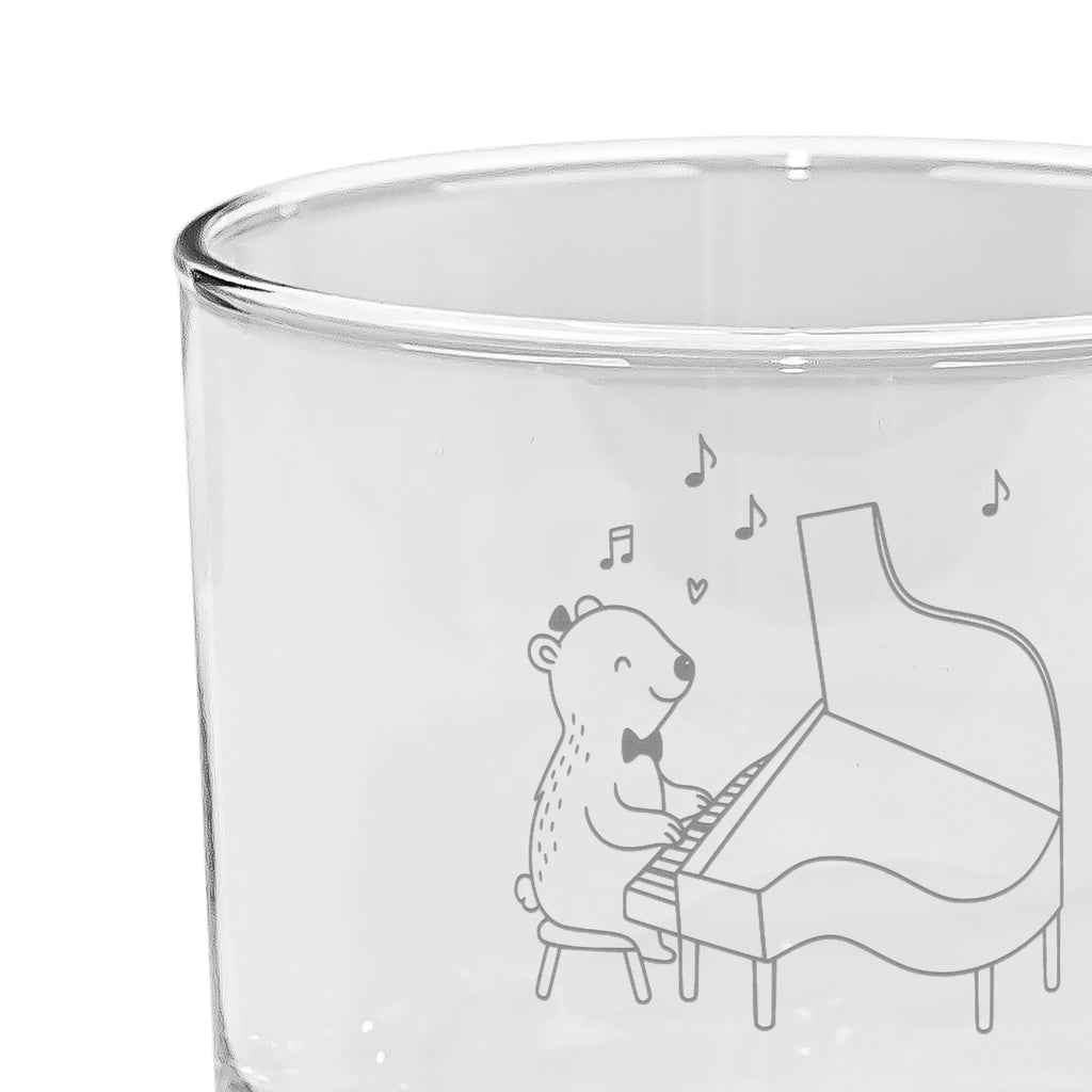Personalized Gin Glass Bear piano Instruments, gifts for musicians, music enthusiasts
