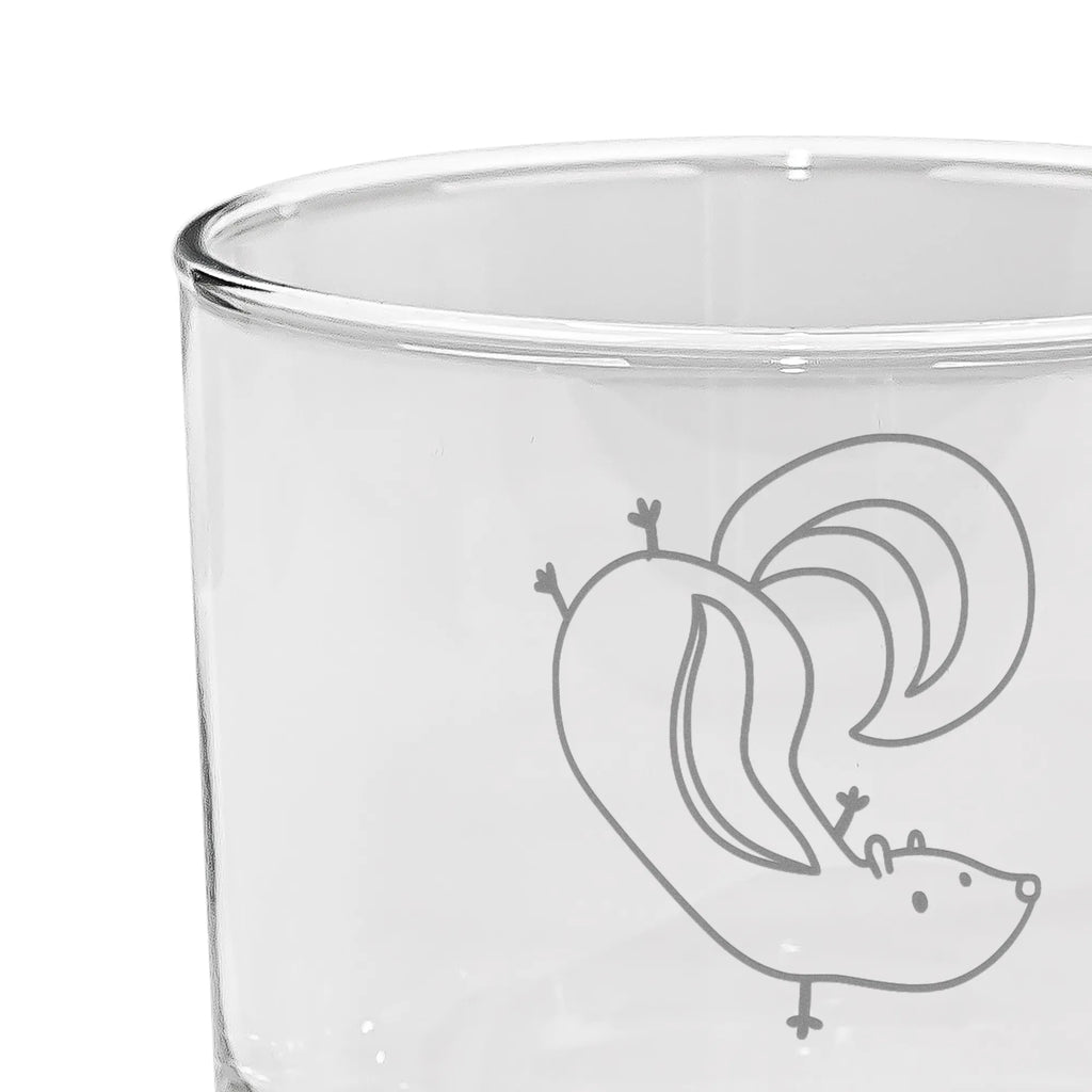 Personalized Gin Glass skunk handstand Skunk, child, skunk, stink, wild animal, predator, playground, playful