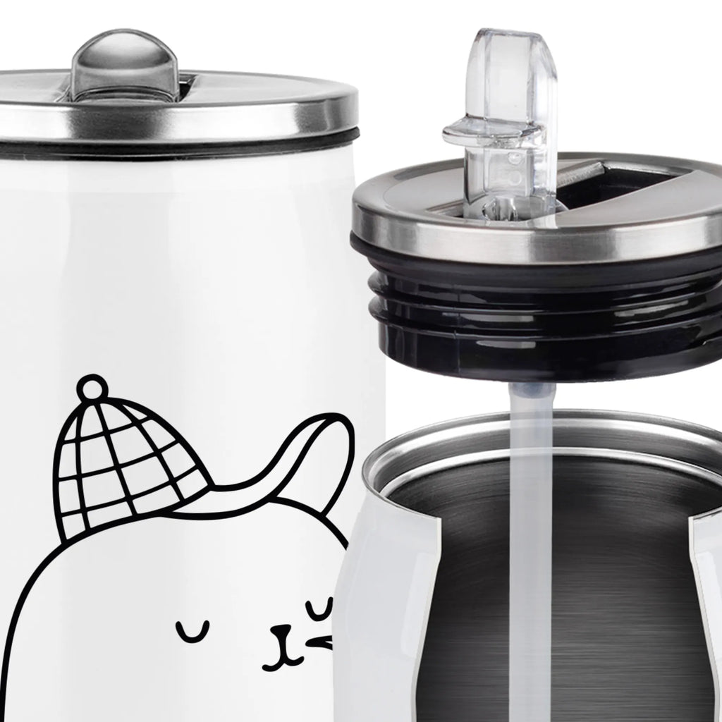 Drink Cans Water Bottle seal sherlock small animals, cute, funny, cute animal motives, hand drawn, small world, funny sayings, good mood, happy, gifts, gift ideas, special gifts, animal lover, card