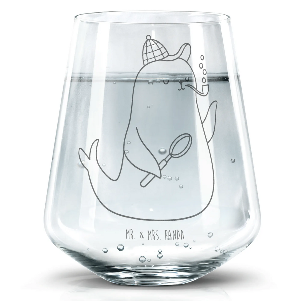 Drinking glass seal sherlock small animals, cute, funny, cute animal motives, hand drawn, small world, funny sayings, good mood, happy, gifts, gift ideas, special gifts, animal lover, card