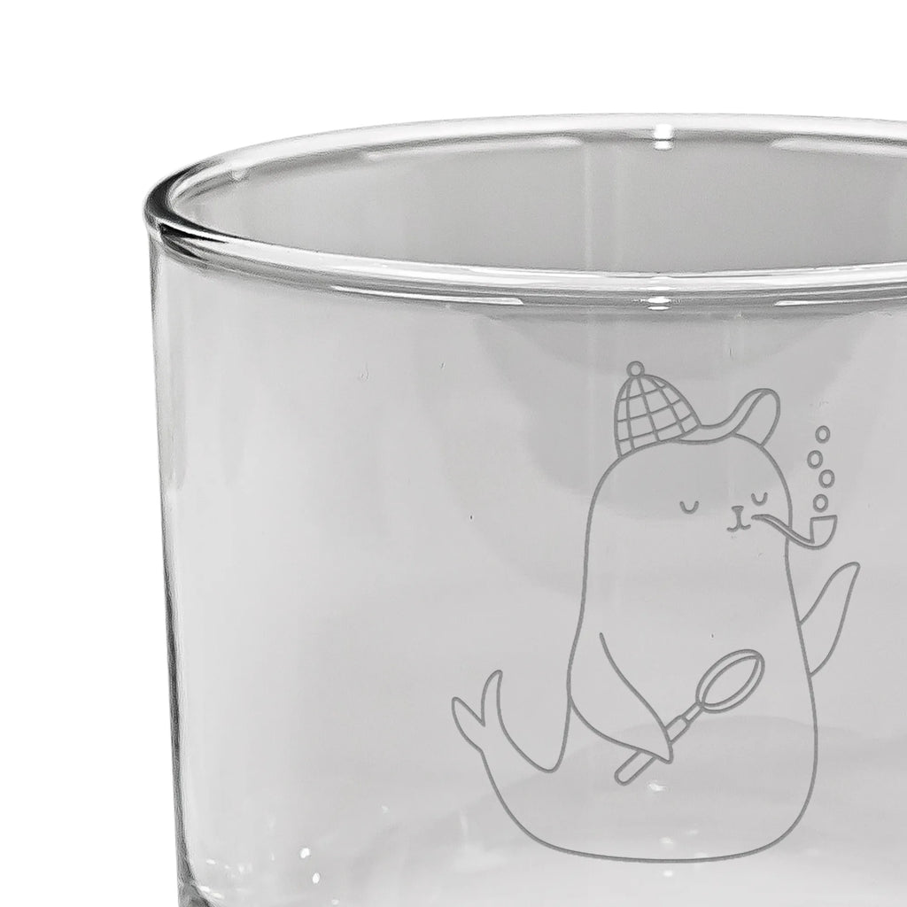 Personalized Whiskey Glass seal sherlock small animals, cute, funny, cute animal motives, hand drawn, small world, funny sayings, good mood, happy, gifts, gift ideas, special gifts, animal lover, card