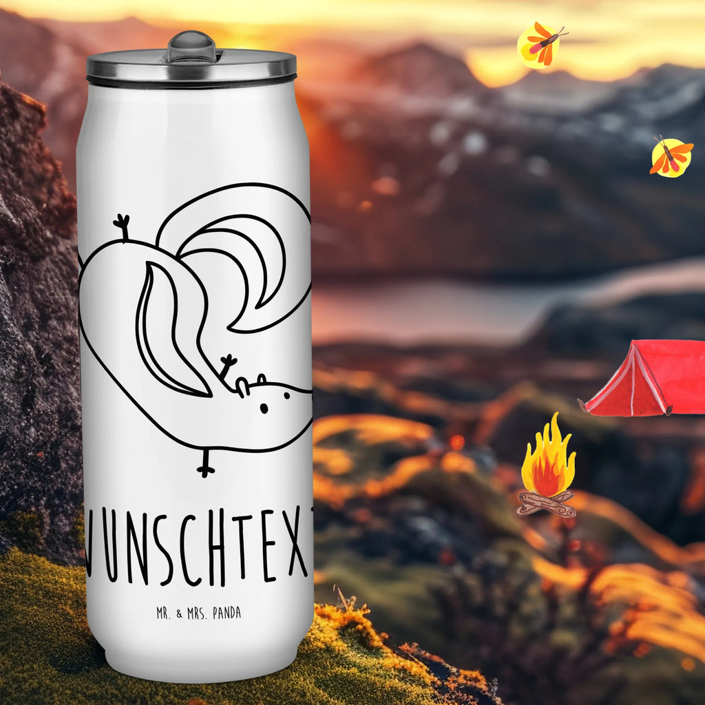 Personalized Beverage Cans Drinking Bottle skunk handstand Skunk, wild animal, skunk, child, predator, playful, stink, playground