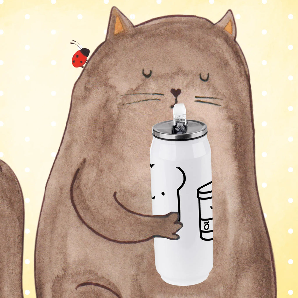 Drink Cans Water Bottle toast jam small animals, cute, funny, cute animal motives, hand drawn, small world, funny sayings, good mood, happy, gifts, gift ideas, special gifts, animal lover, card, breakfast invitation, toast, dreamteam, kitchen decoration, kitchen saying, sweet, cute postcard, bread, jam, Toast