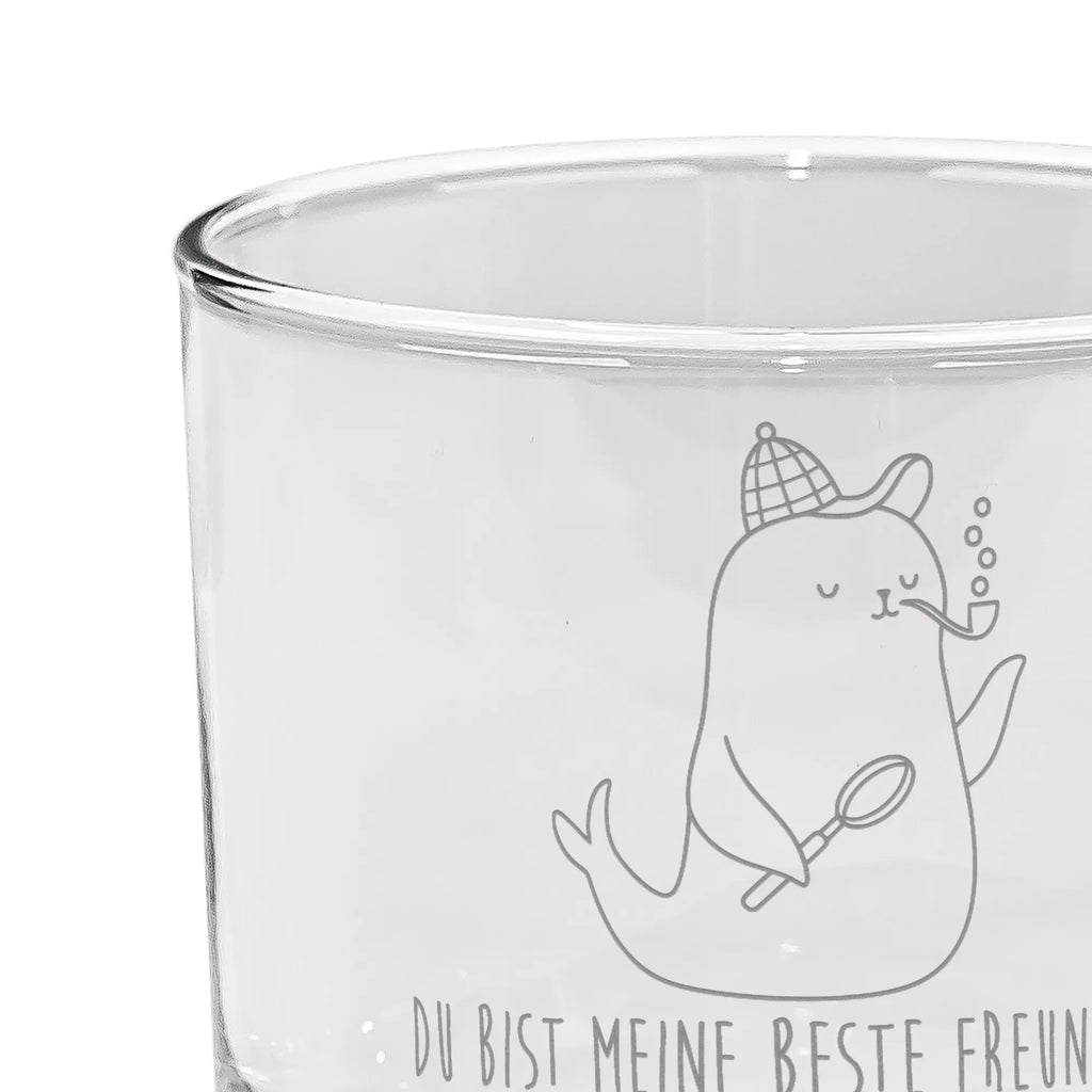 gin glass seal sherlock small animals, cute, funny, cute animal motives, hand drawn, small world, funny sayings, good mood, happy, gifts, gift ideas, special gifts, animal lover, card