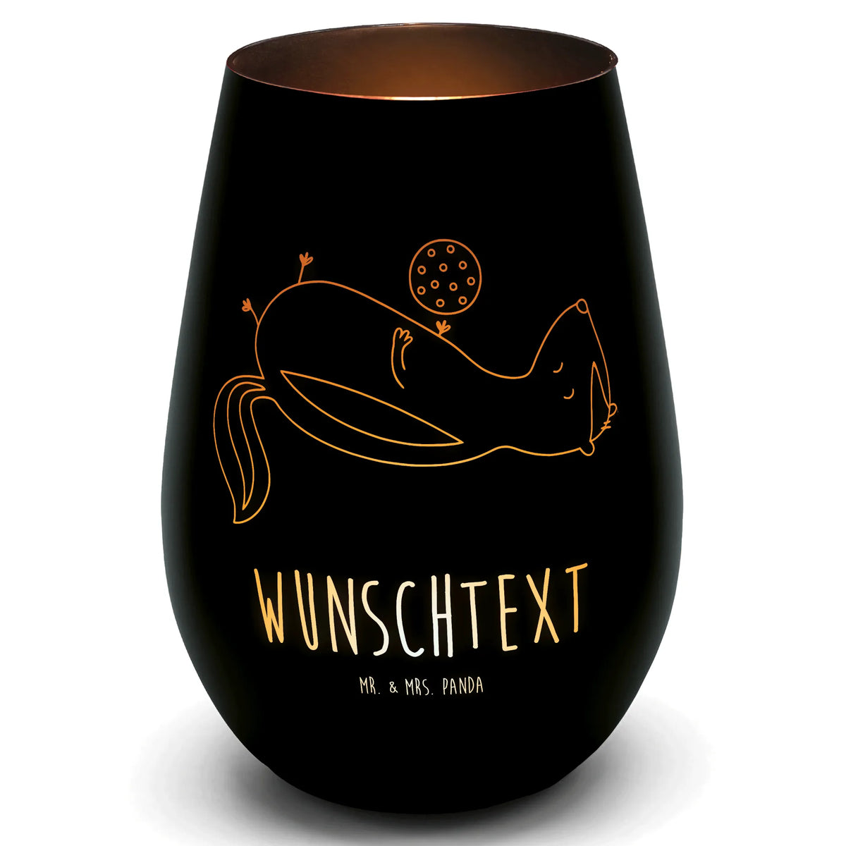 Gold Personalized Lantern skunk ball Skunk, wild animal, stinker, wisdom, skunk, playful, predator, stinky