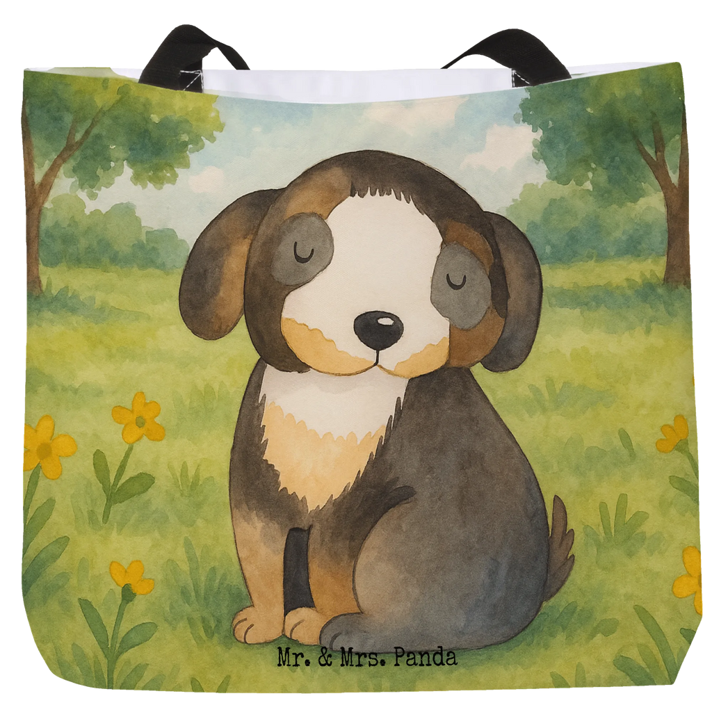 Shopper Hund Entspannen Design Beutel, Einkaufstasche, Tasche, Strandtasche, Einkaufsbeutel, Shopper, Schultasche, Freizeittasche, Tragebeutel, Schulbeutel, Alltagstasche, Hund, Hundemotiv, Haustier, Hunderasse, Tierliebhaber, Hundebesitzer, Sprüche, schwarzer Hund, Hundeliebe, Liebe, Hundeglück