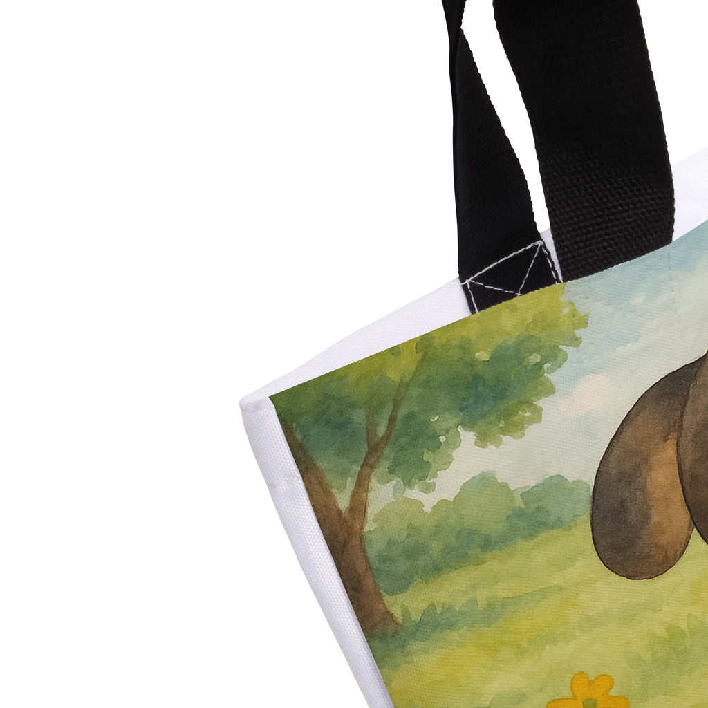 Shopper Hund Entspannen Design Beutel, Einkaufstasche, Tasche, Strandtasche, Einkaufsbeutel, Shopper, Schultasche, Freizeittasche, Tragebeutel, Schulbeutel, Alltagstasche, Hund, Hundemotiv, Haustier, Hunderasse, Tierliebhaber, Hundebesitzer, Sprüche, schwarzer Hund, Hundeliebe, Liebe, Hundeglück