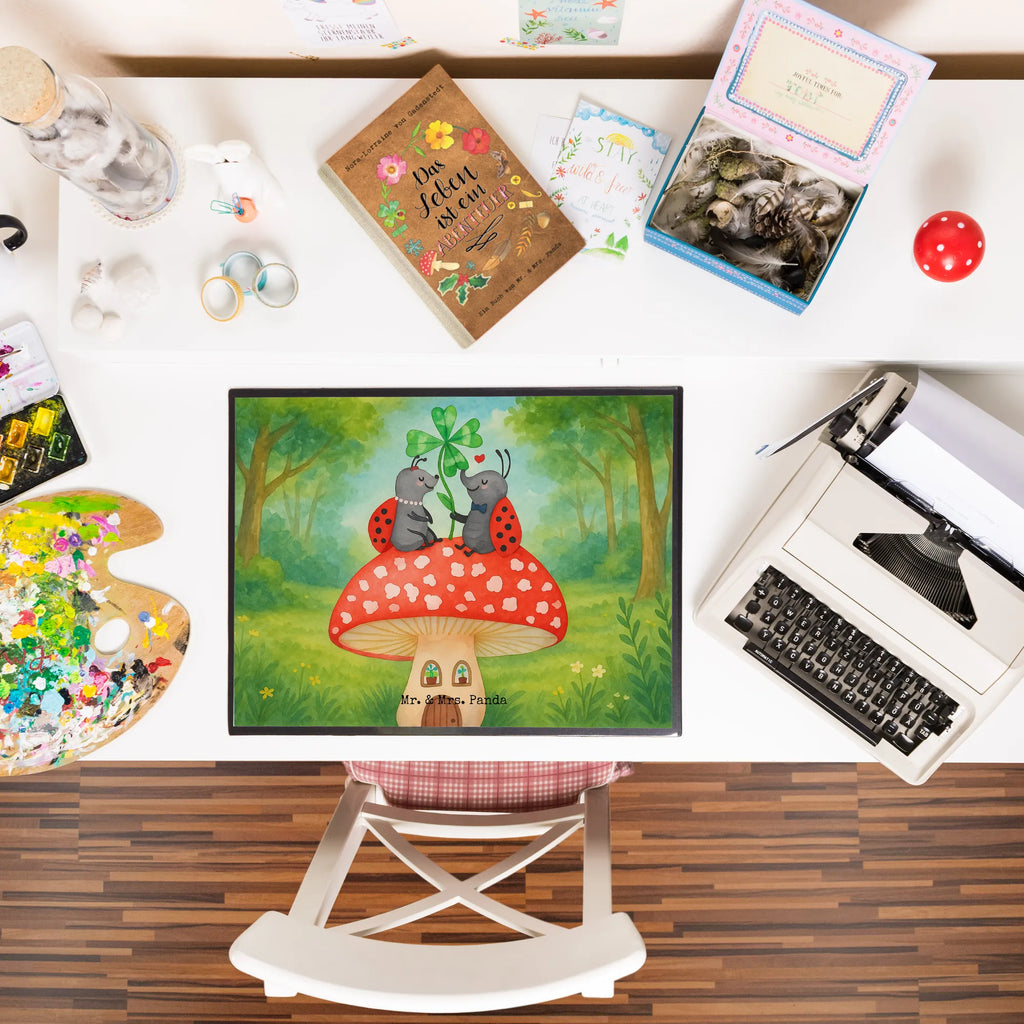 Podkładka na biurko biedronka Muchomor Design Schreibunterlage, Schreibtischauflage, Bürobedarf, Büroartikel, Schreibwaren, Schreibtisch Unterlagen, Schreibtischunterlage Groß, Tiermotive, Gute Laune, lustige Sprüche, Tiere, Haus, Wohnung, zuhause, Fliegenpilz, Marienkäfer, Fleigenpilzhaus