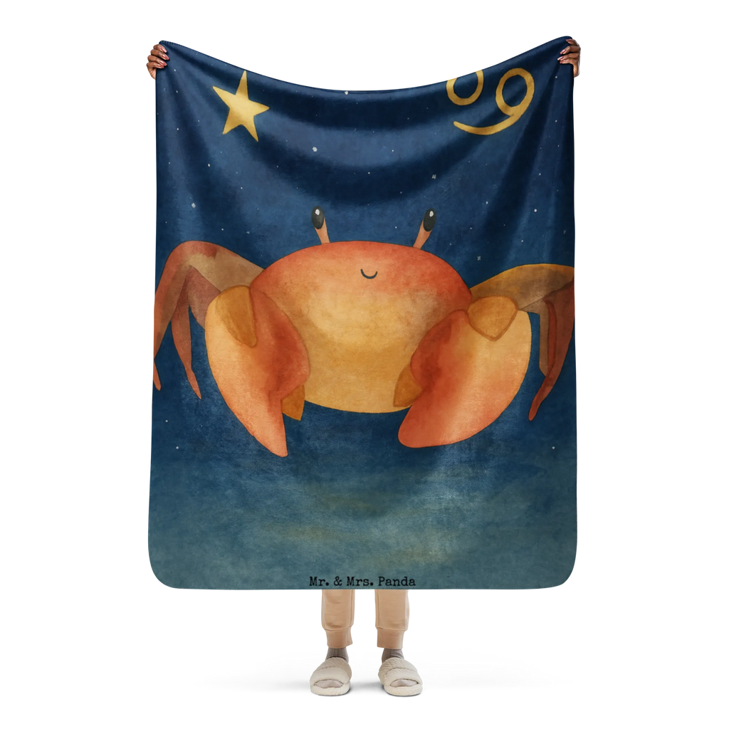 Sherpa cuddly blanket Star sign Cancer Design Tierkreiszeichen, Sternzeichen, Horoskop, Astrologie, Aszendent, Krebs Sternzeichen, Geschenk Juni, Geburtstag Juni, Krebs Geschenk, Krebse, Krabbe, Geschenk Meer, Geschenk Juli, Meerestier, Geburtstag Juli