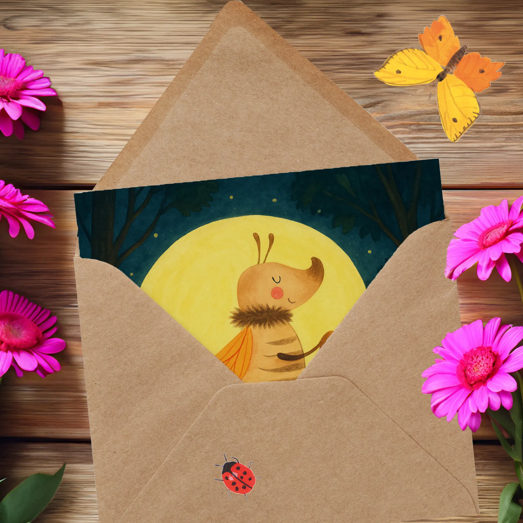 Deluxe Karte Glühwürmchen Design Karte, Grußkarte, Klappkarte, Einladungskarte, Glückwunschkarte, Hochzeitskarte, Geburtstagskarte, Hochwertige Grußkarte, Hochwertige Klappkarte, Tiermotive, Gute Laune, lustige Sprüche, Tiere, Glühwürmchen, Glühwurm, Falter, Liebe, Leuchten, magisch, Liebesbeweis, Lieblingsmensch, Verlobung, Heiratsantrag, Jahrestag, Liebesspruch