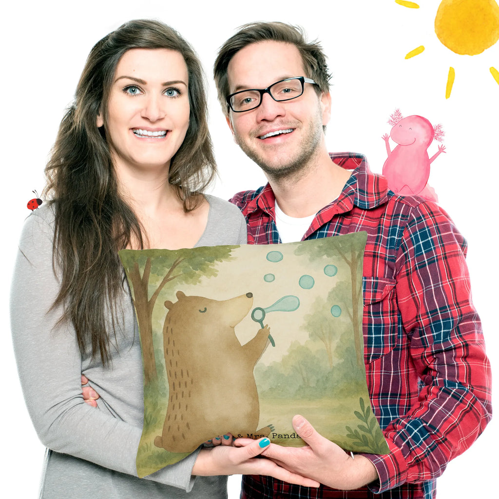 Cushion bear soap bubbles Design Zierkissen, Sofakissen, Motivkissen, Kissen 40x40, sitzkissen, Sofakissen 40x40, Kissenbezüge, Couchkissen, Kissen, Dekokissen Sofa, Kopfkissen 40x40, Kissenhülle, Kissenbezug 40x40, Kopfkissen, Dekokissen, sofakissen, Kissen 40x40 Waschbar, Dekokissen 40x40, Kissenhülle 40x40, Bär, Teddy, Teddybär, Seifenblasen Bär Lustig Sein Glücklich Traurig Happy