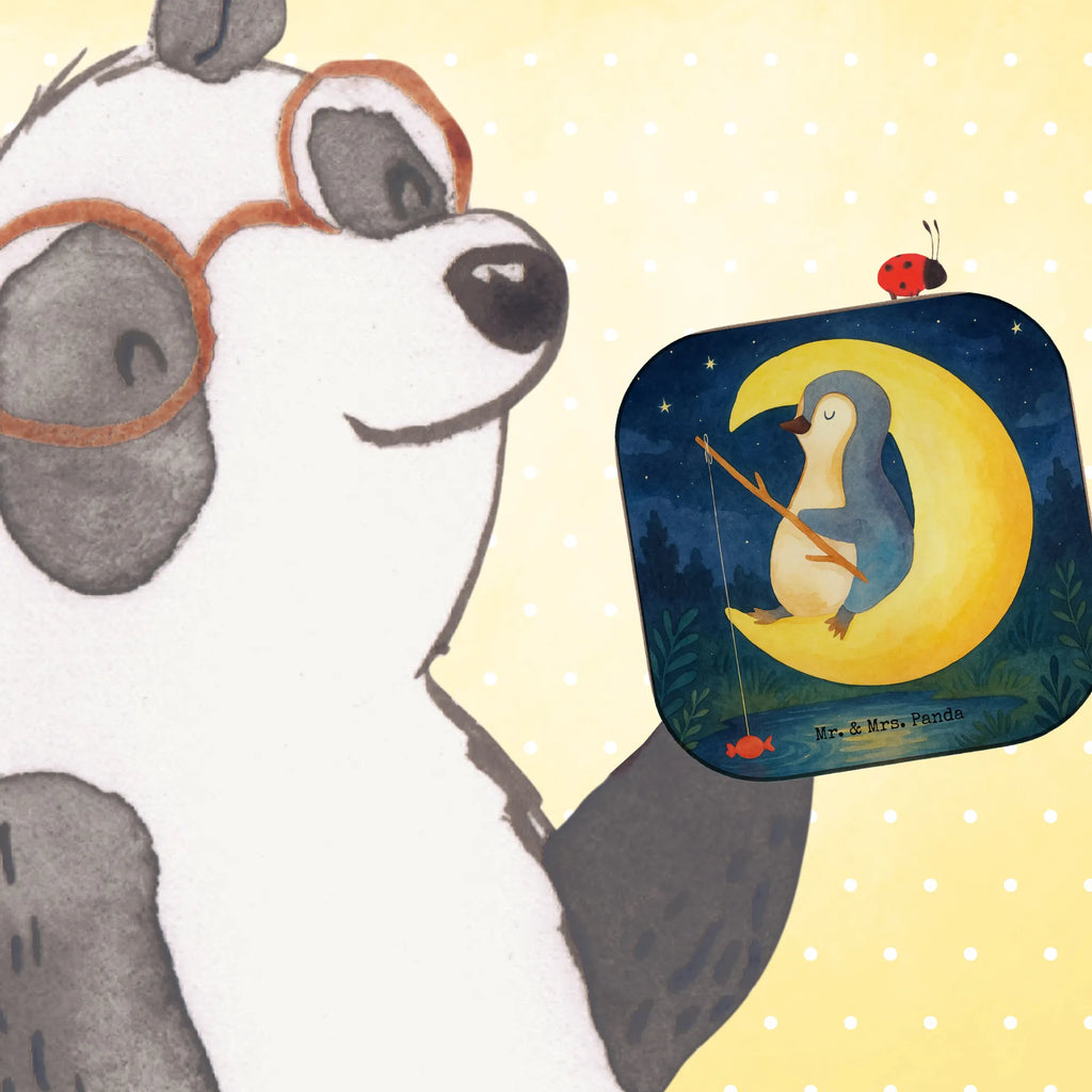 Square coaster Penguin moon Design Untersetzer, Bierdeckel, Glasuntersetzer, Untersetzer Gläser, Getränkeuntersetzer, Untersetzer aus Holz, Untersetzer für Gläser, Korkuntersetzer, Untersetzer Holz, Holzuntersetzer, Tassen Untersetzer, Untersetzer Design, Pinguin, Pinguine, Spruch, schlafen, Nachtruhe, Einschlafen, Schlafzimmer, Schlafstörungen, Gästezimmer