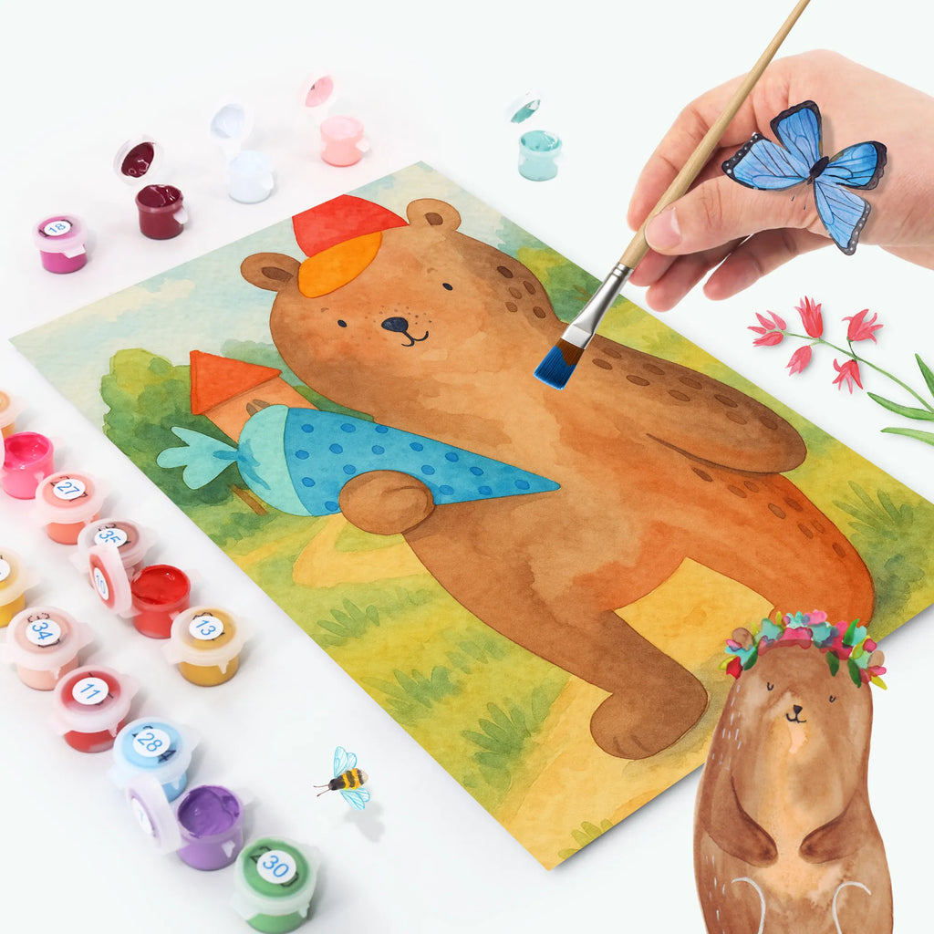 Malen nach Zahlen Bär Schultüte Design Künstler, Malen, Bastelidee, DIY, Ausmalbild, Baseln, Kunstwerk, Malen nach Zahlen, Kreativität, Bär, Teddy, Teddybär, Einschulung Geschenk, Schule Geschenk, Grundschule, Schulanfang, Schulbeginn, Schultüte, Bär Motiv, Erster Schultag Geschenk