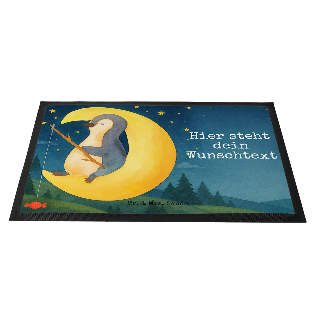 Personalized doormat Penguin moon Design Personalisierte Fußmatte, Haustürmatte personalisiert, Türvorleger personalisiert, Bedrucken, Wunschnamen, Fußmatte mit Namen, Türvorleger mit Namen, Fußmatte bedrucken, Personalisiert, Namensfussmatte, Personalisieruung, Pinguin, Schlafstörungen, Gästezimmer, Pinguine, Nachtruhe, Einschlafen, Schlafzimmer, schlafen, Spruch