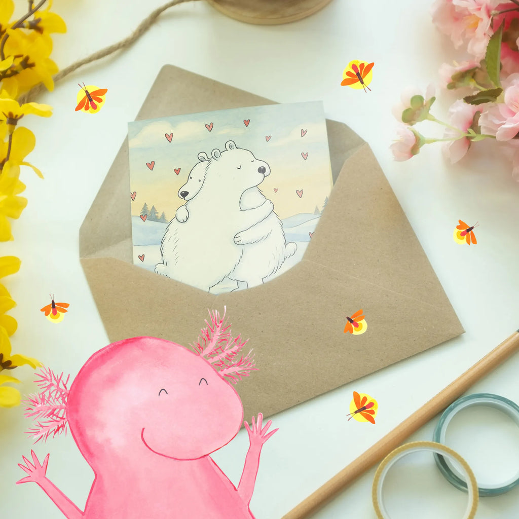 Personalisierte Grußkarte Eisbär Umarmen Design Personalisiertere Klappkarte, Grußkarte mit persönlichen Nachrichten, Grußkarten personalisiert, Grußkarte selber drucken, Grußkarte selbst gestalten, Grußkarte als Geldgeschenk, Personalisierte Glückwunschkarte, Personalisierte Grußkarte, Personalisierte Einladungskarte, Personalisierte Hochzeitskarte, Personalisierte Karte, Personalisierte Geburtstagskarte, Grußkarte mit Namen, Tiermotive, Gute Laune, lustige Sprüche, Tiere
