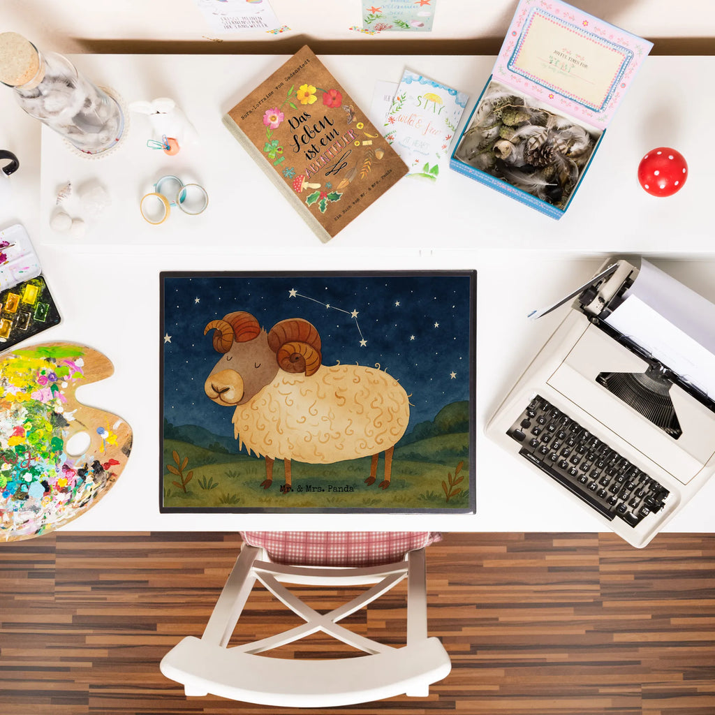 Podkładka na biurko znak zodiaku Baran Design Schreibunterlage, Schreibtischauflage, Bürobedarf, Büroartikel, Schreibwaren, Schreibtisch Unterlagen, Schreibtischunterlage Groß, Tierkreiszeichen, Sternzeichen, Horoskop, Astrologie, Aszendent, Widder Geschenk, Widder Sternzeichen, Geschenk März, Geschenk April, Geburtstag März, Geburtstag April, Bock, Schafbock