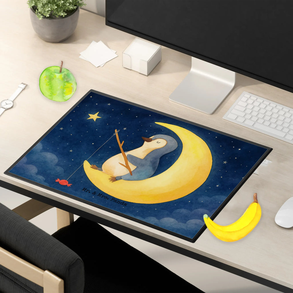 Podkładka na biurko pingwin księżyc Design Bürobedarf, Schreibwaren, Schreibtischunterlage Groß, Büroartikel, Schreibtisch Unterlagen, Schreibtischauflage, Schreibunterlage, Pinguin, Nachtruhe, schlafen, Schlafzimmer, Spruch, Schlafstörungen, Einschlafen, Gästezimmer, Pinguine