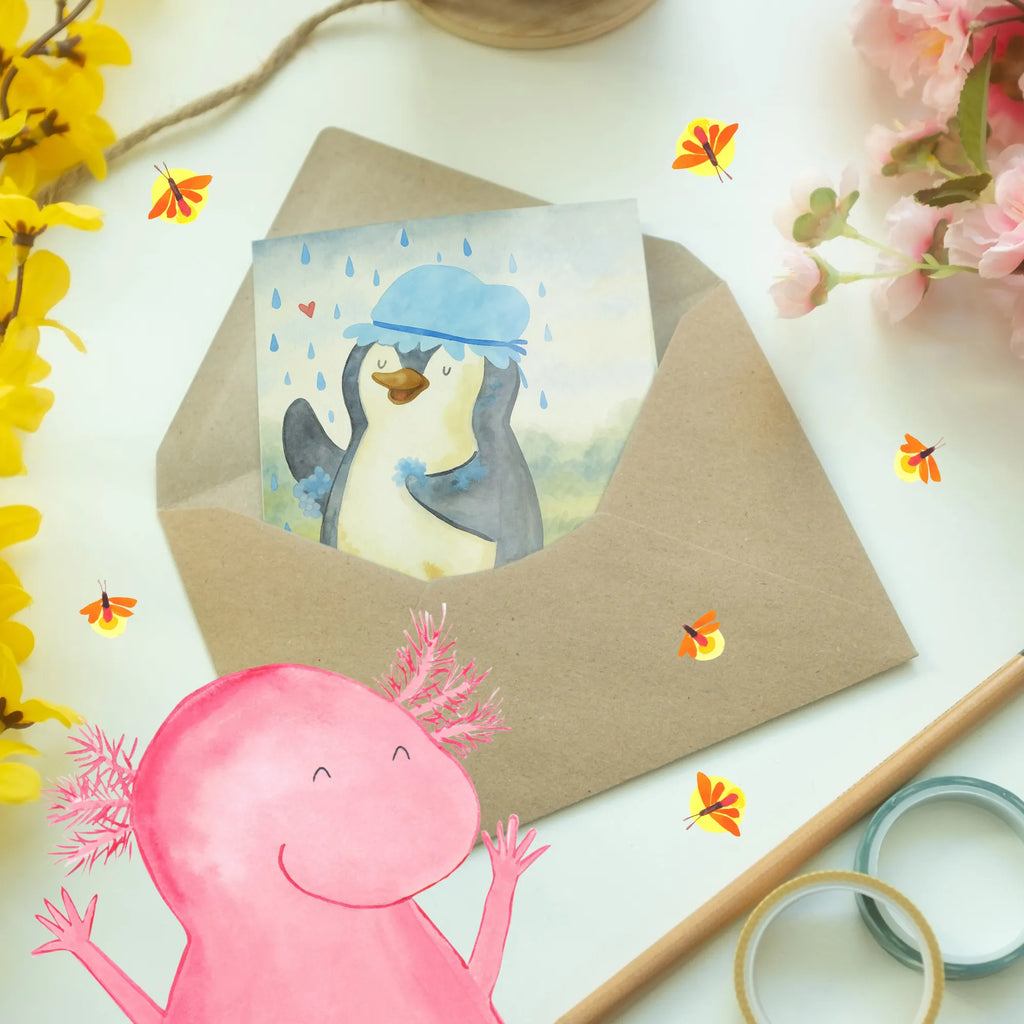 Personalisierte Grußkarte Pinguin Duschen Design Personalisierte Grußkarte, Personalisierte Geburtstagskarte, Grußkarte mit persönlichen Nachrichten, Personalisierte Glückwunschkarte, Personalisierte Karte, Personalisierte Hochzeitskarte, Grußkarte selbst gestalten, Personalisiertere Klappkarte, Personalisierte Einladungskarte, Grußkarte mit Namen, Grußkarte als Geldgeschenk, Grußkarte selber drucken, Grußkarten personalisiert, Pinguin, duschen, Dusche, Neustart, glücklich sein, Pinguine, Lebensmotto, Neuanfang, Motivation