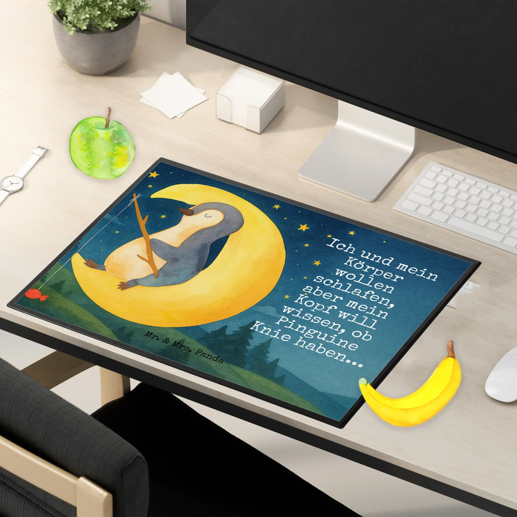 Podkładka na biurko pingwin księżyc Design Bürobedarf, Schreibwaren, Schreibtischunterlage Groß, Büroartikel, Schreibtisch Unterlagen, Schreibtischauflage, Schreibunterlage, Pinguin, Nachtruhe, schlafen, Schlafzimmer, Spruch, Schlafstörungen, Einschlafen, Gästezimmer, Pinguine