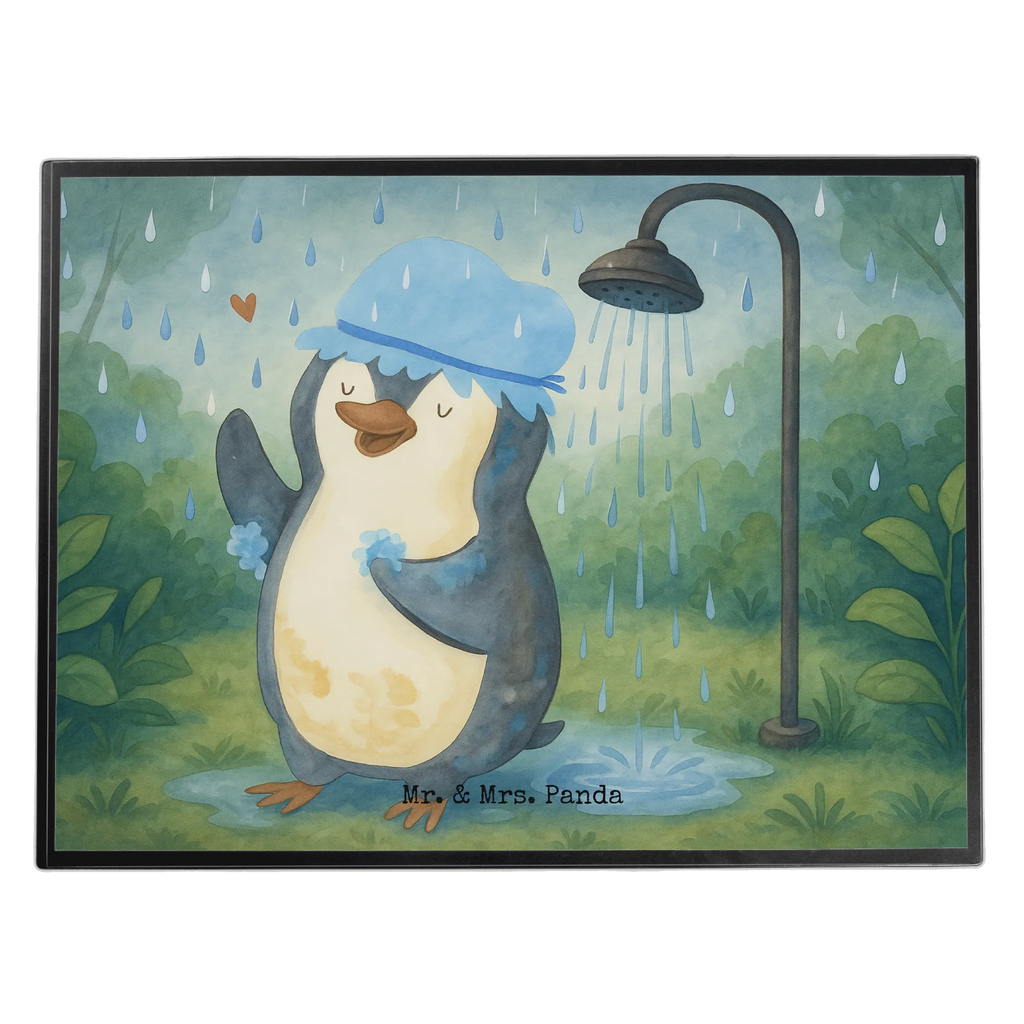 Podkładka na biurko Pingwin Prysznic Design Schreibtisch Unterlagen, Bürobedarf, Schreibtischauflage, Schreibwaren, Schreibtischunterlage Groß, Schreibunterlage, Büroartikel, Pinguin, Lebensmotto, Dusche, glücklich sein, Neuanfang, duschen, Neustart, Pinguine, Motivation