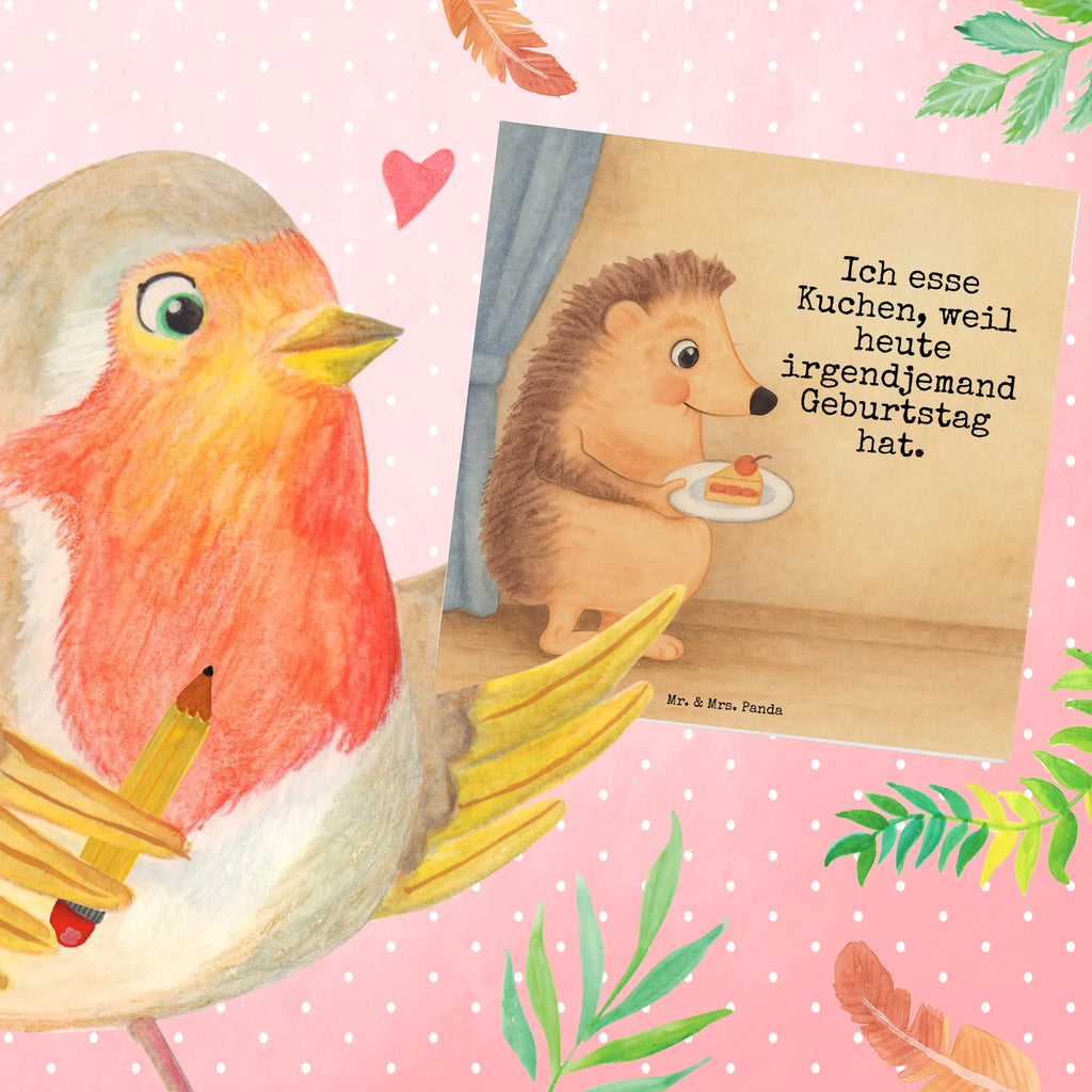 Deluxe Karte Igel Kuchenstück Design Karte, Grußkarte, Klappkarte, Einladungskarte, Glückwunschkarte, Hochzeitskarte, Geburtstagskarte, Hochwertige Grußkarte, Hochwertige Klappkarte, Tiermotive, Gute Laune, lustige Sprüche, Tiere, Igel, Essen Spruch, Kuchen, Backen Geschenk, Kuchen backen, Einladung Party, Geburtstagskuchen, Torte