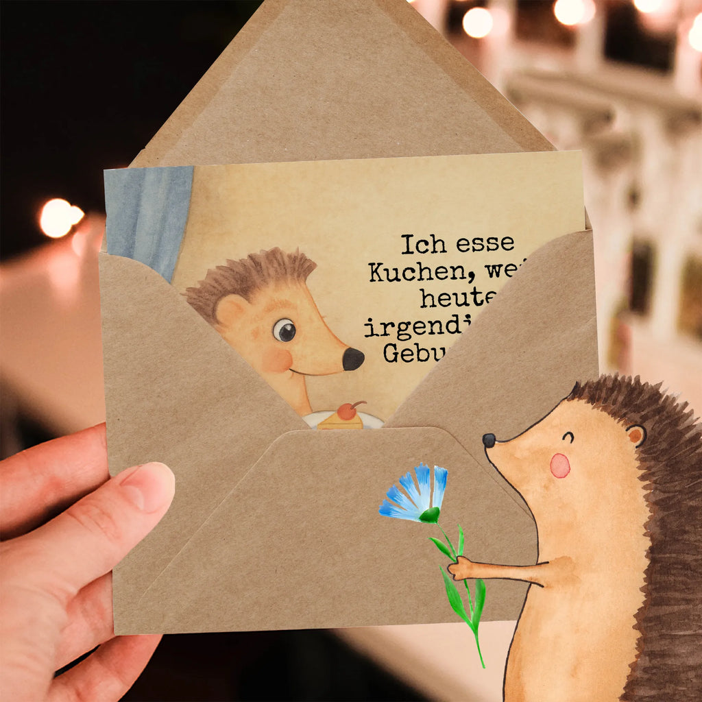 Deluxe Karte Igel Kuchenstück Design Karte, Grußkarte, Klappkarte, Einladungskarte, Glückwunschkarte, Hochzeitskarte, Geburtstagskarte, Hochwertige Grußkarte, Hochwertige Klappkarte, Tiermotive, Gute Laune, lustige Sprüche, Tiere, Igel, Essen Spruch, Kuchen, Backen Geschenk, Kuchen backen, Einladung Party, Geburtstagskuchen, Torte