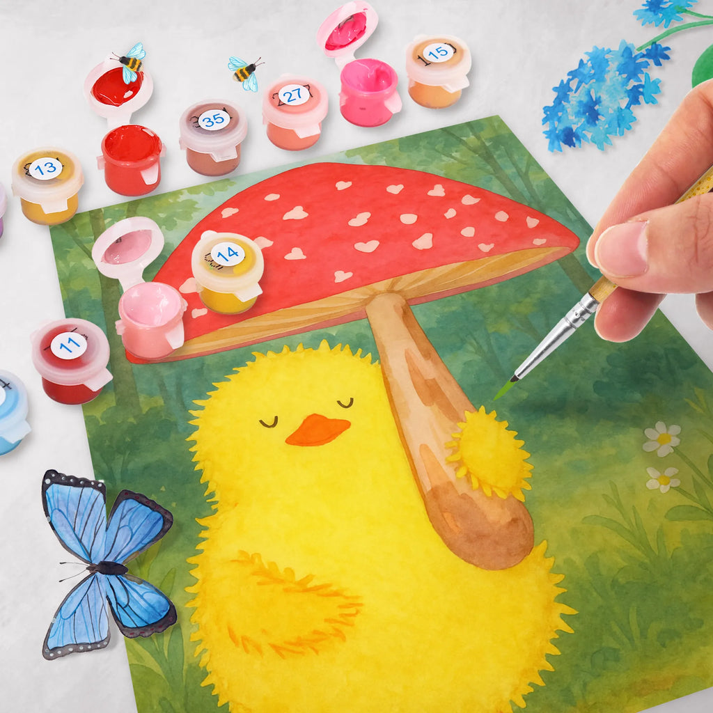 Malowanie według numerów pisklę muchomor czerwony Design DIY, Bastelidee, Kreativität, Kunstwerk, Malen nach Zahlen, Ausmalbild, Malen, Baseln, Künstler, Ostern, Osterhase, Ostergeschenke, Osternest, Osterdeko, Geschenke zu Ostern, Ostern Geschenk, Ostergeschenke Kinder, Ostern Kinder, Frohe Ostern, Küken, Fliegenpilz, Ostergrüße, Glückspilz