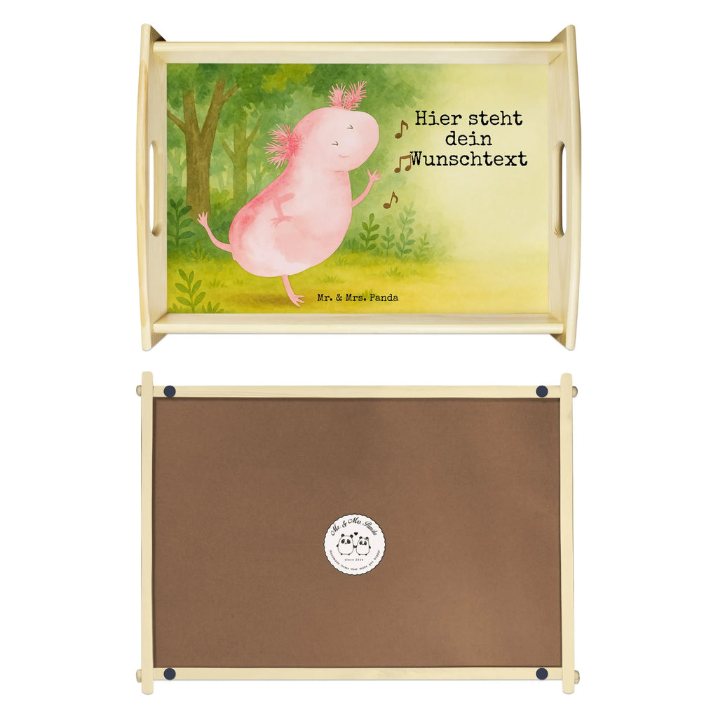 Personalisiertes Serviertablett Axolotl Tanzen Design Personalisiertes Küchentablett, Personalisiertes Dekotablett, Tablett mit Namen, Serviertablett mit Namen, Personalisiertes Tablett, Personalisiertes Serviertablett, Personalisiertes Frühstückstablett, Personalisiertes Holztablett, Axolotl, Molch, Freundin, Dachschaden, beste Freundin, Lurch, Lurche, verrückt, Axolot, Sterne, Schwanzlurch