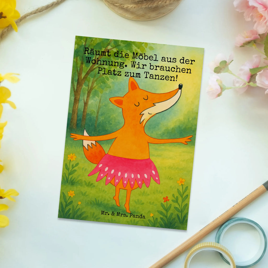 Postkarte Fuchs Ballerina Design Postkarte, Karte, Geschenkkarte, Grußkarte, Einladung, Ansichtskarte, Geburtstagskarte, Einladungskarte, Dankeskarte, Ansichtskarten, Einladung Geburtstag, Einladungskarten Geburtstag, Fuchs, Fuchs Spruch, Füchse, Füchsin, Ballerina, Ballett, Tänzerin, Tanzen, Party, Geburtstag