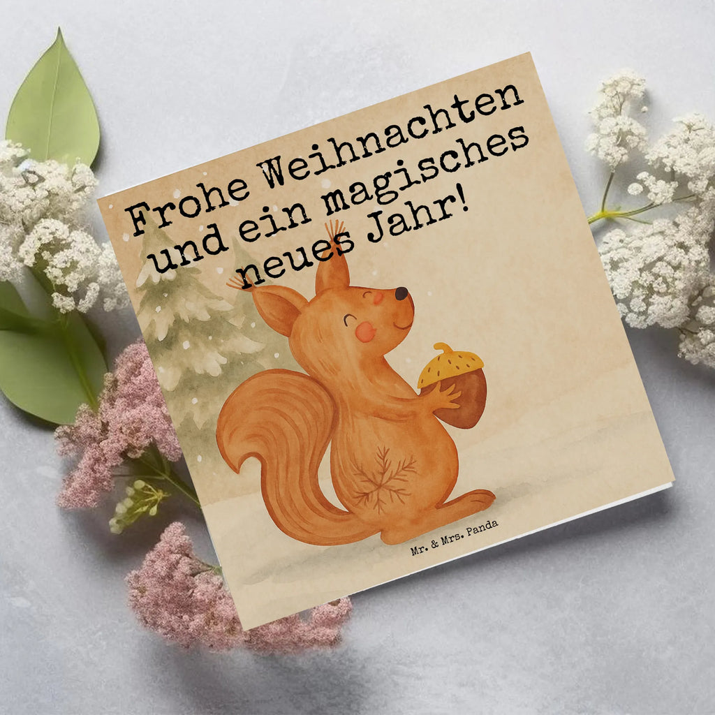 Karta Deluxe wiewiórka Boże Narodzenie Design Karte, Grußkarte, Klappkarte, Einladungskarte, Glückwunschkarte, Hochzeitskarte, Geburtstagskarte, Hochwertige Grußkarte, Hochwertige Klappkarte, Winter, Weihnachten, Weihnachtsdeko, Nikolaus, Advent, Heiligabend, Wintermotiv, Frohe Weihnachten, Frohes neues Jahr, Guten Rutsch, Weihnachtsmotiv, Weihnachtsgruß, Neujahr, Vogel