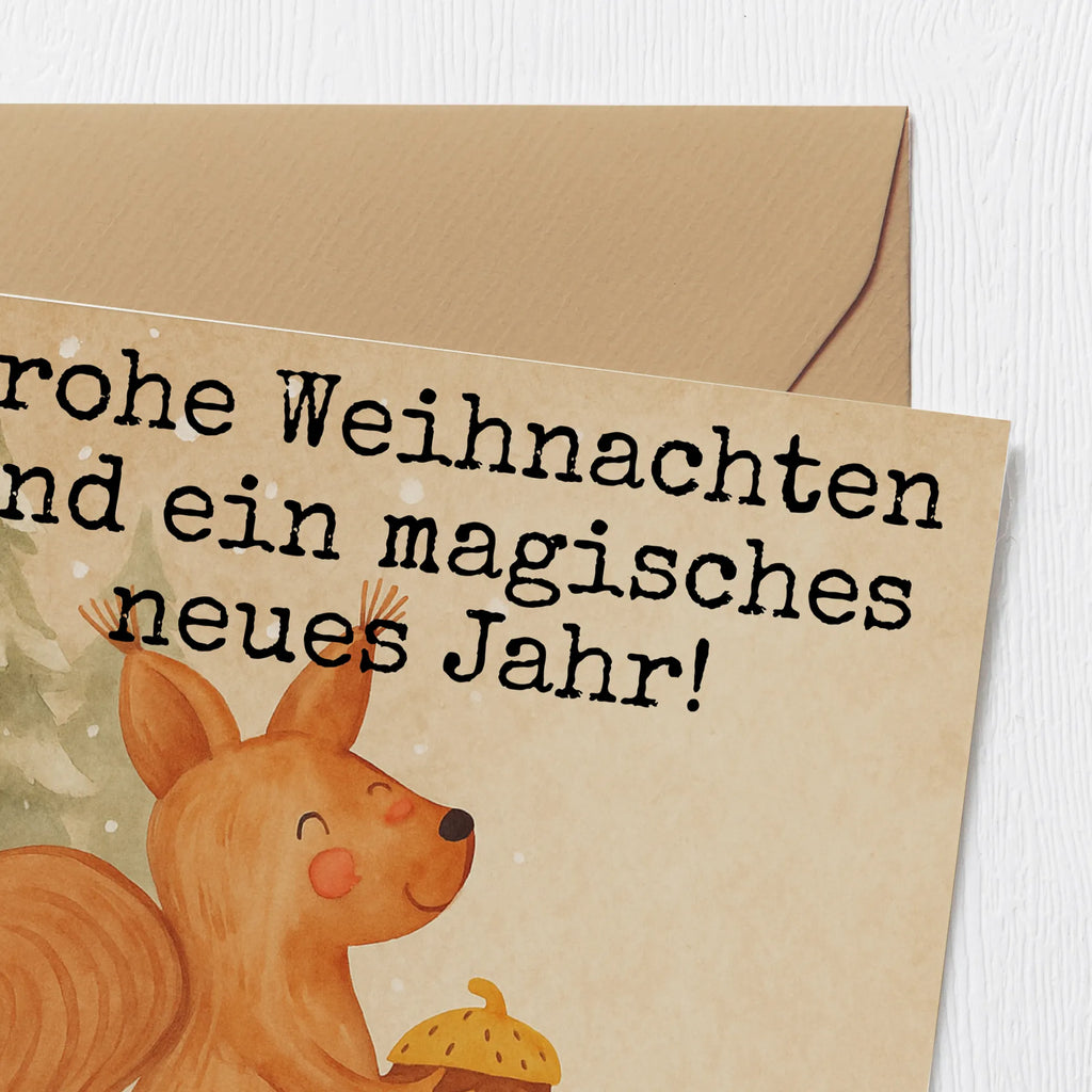 Karta Deluxe wiewiórka Boże Narodzenie Design Karte, Grußkarte, Klappkarte, Einladungskarte, Glückwunschkarte, Hochzeitskarte, Geburtstagskarte, Hochwertige Grußkarte, Hochwertige Klappkarte, Winter, Weihnachten, Weihnachtsdeko, Nikolaus, Advent, Heiligabend, Wintermotiv, Frohe Weihnachten, Frohes neues Jahr, Guten Rutsch, Weihnachtsmotiv, Weihnachtsgruß, Neujahr, Vogel