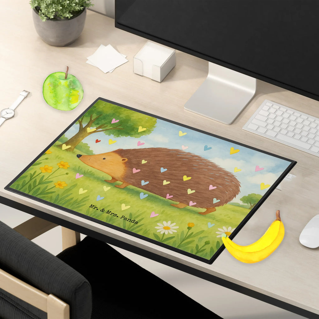 Schreibtischunterlage Igel Herzen Design Schreibunterlage, Schreibtischauflage, Bürobedarf, Büroartikel, Schreibwaren, Schreibtisch Unterlagen, Schreibtischunterlage Groß, Tiermotive, Gute Laune, lustige Sprüche, Tiere, Liebe, Herz, Herzen, Igel, Vertrauen, Kuss, Leben