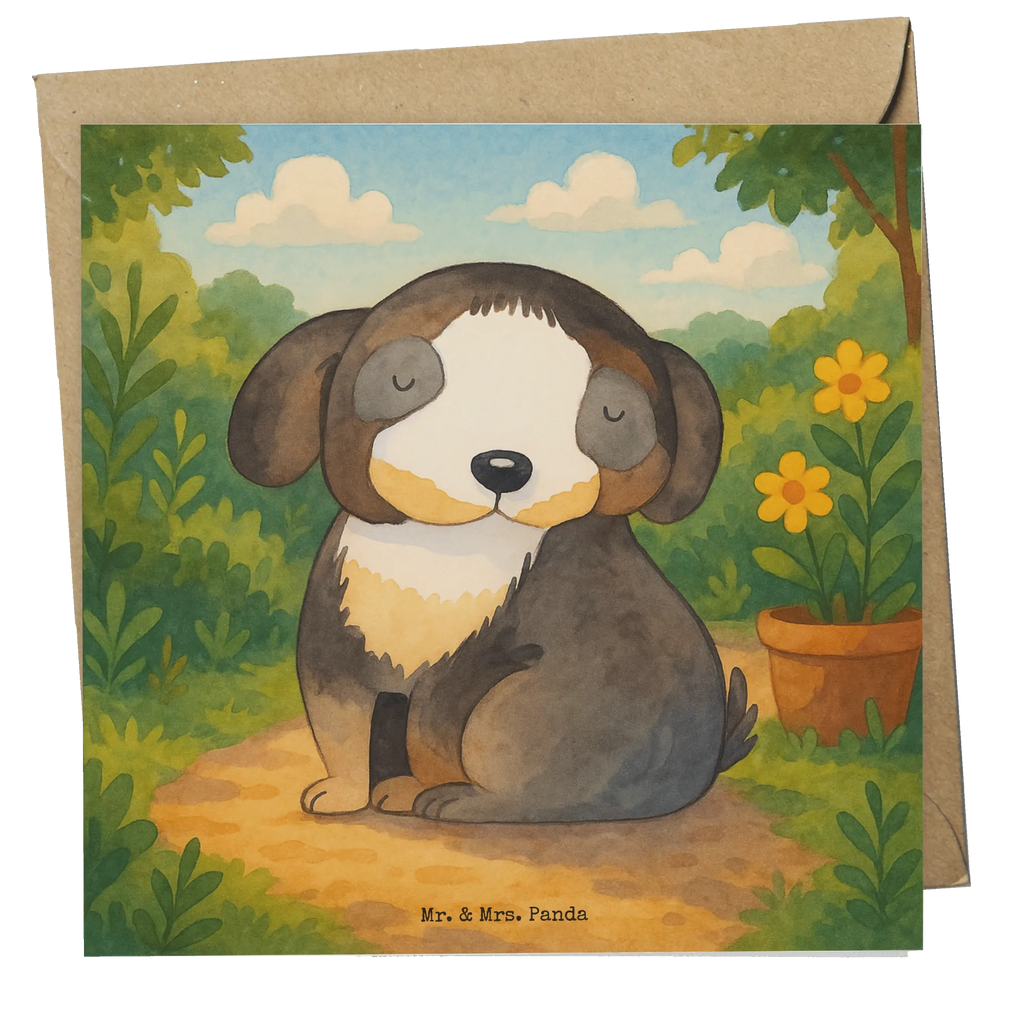 Deluxe Card Dog Relax Design Karte, Grußkarte, Klappkarte, Einladungskarte, Glückwunschkarte, Hochzeitskarte, Geburtstagskarte, Hochwertige Grußkarte, Hochwertige Klappkarte, Hund, Hundemotiv, Haustier, Hunderasse, Tierliebhaber, Hundebesitzer, Sprüche, schwarzer Hund, Hundeliebe, Liebe, Hundeglück