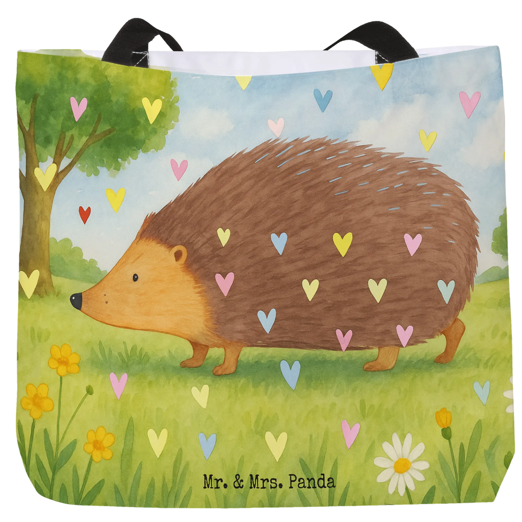 Shopper Igel Herzen Design Beutel, Einkaufstasche, Tasche, Strandtasche, Einkaufsbeutel, Shopper, Schultasche, Freizeittasche, Tragebeutel, Schulbeutel, Alltagstasche, Tiermotive, Gute Laune, lustige Sprüche, Tiere, Liebe, Herz, Herzen, Igel, Vertrauen, Kuss, Leben
