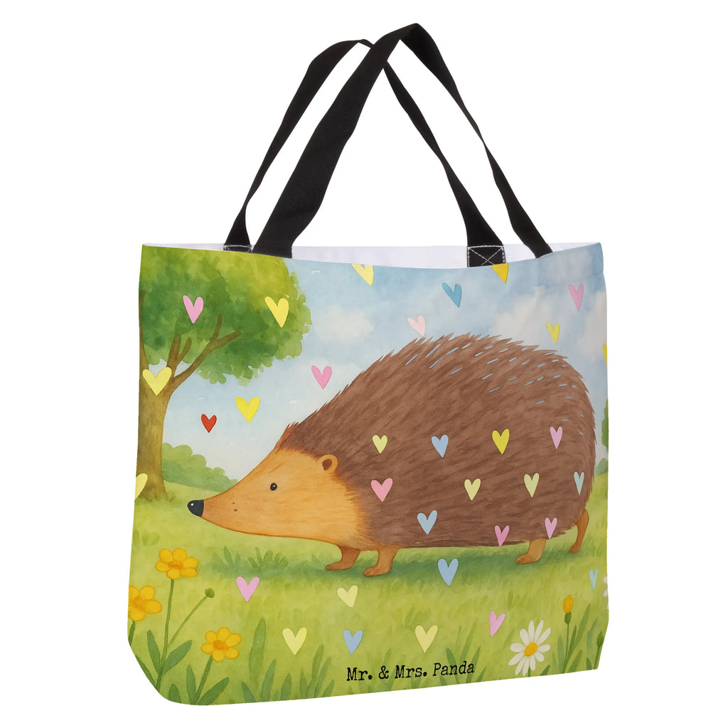 Shopper Igel Herzen Design Beutel, Einkaufstasche, Tasche, Strandtasche, Einkaufsbeutel, Shopper, Schultasche, Freizeittasche, Tragebeutel, Schulbeutel, Alltagstasche, Tiermotive, Gute Laune, lustige Sprüche, Tiere, Liebe, Herz, Herzen, Igel, Vertrauen, Kuss, Leben